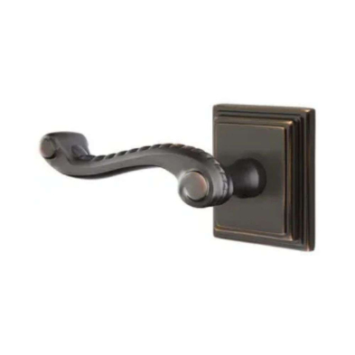 Emtek C5110RL-US10B-LH Design Series Rope Grade 2 Lever Set