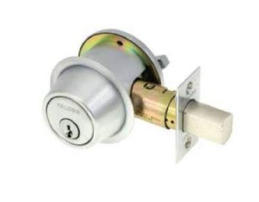  Falcon D241P-626 Single Cylinder Deadbolt, Satin Chrome