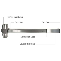 Inox ED70RIM3632D ED70 Series Exit Device RIM 36 Stl