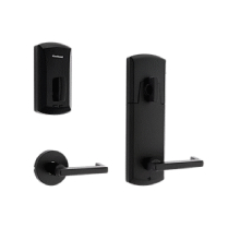 Kwikset 1100HFL-RDT-514 Unite Blk Electrc Lock Halifax Lvr