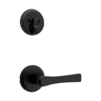 Kwikset 971KAL514 Katella Lever Single LEP Low profile Black