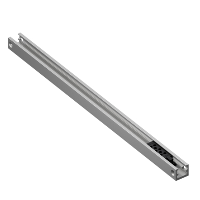  LCN 2030-3038B-AL Standard Track W/Bumper, Aluminum