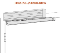 LCN 4310 Series Free Arm Hold Open Closer Track Door