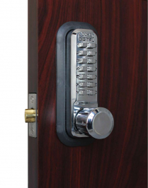LockeyUSA 2830BC Keyless Knob Lock Passage Bright Chrome