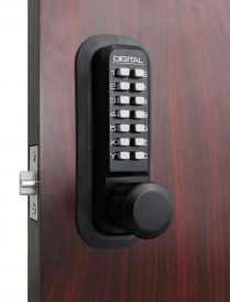 LockeyUSA 2830JBDC Keyless Knob Lock Passage Jet Black