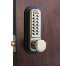 LockeyUSA 2830SN Keyless Knob Lock Passage Satin Nickel