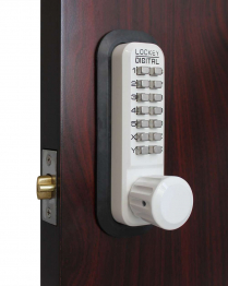 LockeyUSA 2830WH Keyless Knob Lock Passage White