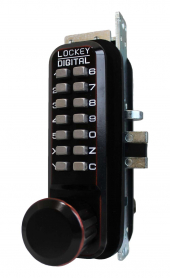 LockeyUSA 2930OIL Keyless Narrow Stile Knob Lock Passage Oil Rubbed Bronze