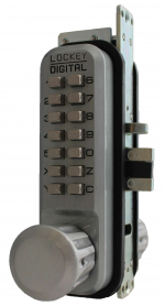 LockeyUSA 2930SC Keyless Narrow Stile Knob Lock Passage Satin Chrome