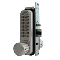 LockeyUSA 2930SCMGDC Keyless Narrow Stile Knob Lock Passage