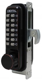 LockeyUSA 2950OIL Keyless Narrow Stile Hook Bolt Lock Oil Rubbed Bronze