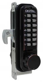 LockeyUSA 2950OILDC Keyless Narrow Stile Hook Bolt Lock Oil Rubbed Bronze