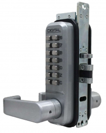 LockeyUSA 2985SC Keyless Narrow Stile Lever Lock Passage Satin Chrome