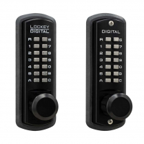 LockeyUSA 3830JBMG Keyless Knob Lock Passage Jet Black