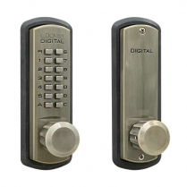 LockeyUSA 3830SN Keyless Knob Lock Passage Satin Nickel