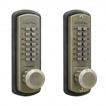 LockeyUSA 3830SNDC Keyless Knob Lock Passage Satin Nickel