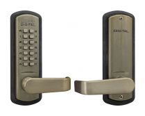 LockeyUSA 3835SN Keyless Lever Lock Passage Satin Nickel