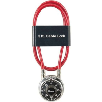 Master Lock Combination Padlock & Cable Set-Carded