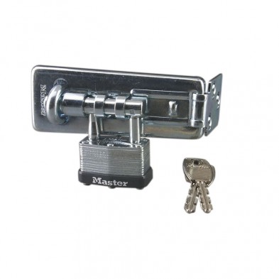 Master Lock Hasp Lock Keyed Different with Padlock