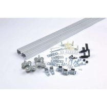 NGP SLAL-250-BP-2DR-72 Sliding Alum Top Mounted 72 Track