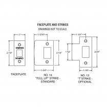Omnia 955SQ-PA-US15 Style Knob Square Rose