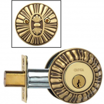 Omnia REEDDBA34-38-BAS "REED" Classico Reeded Deadbolt