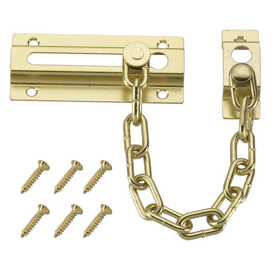 Chain Door Guard Brass Plated Steel Chain Door Guard Brass Plated Steel
