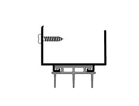 Pemko 2173AV-36 Door Bottom, 36 Inches, Vinyl Insert