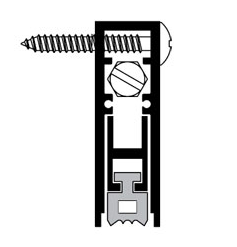 Pemko 4131CRL-48 Automatic Door Bottom, Sponge Neoprene