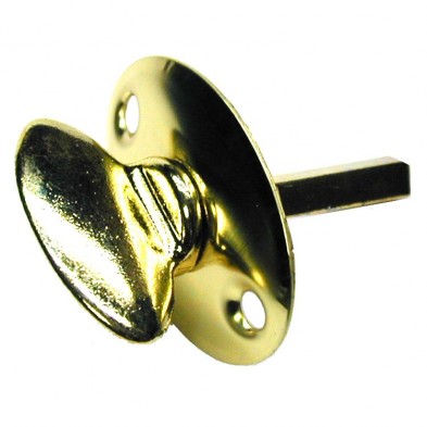 Progressive 76/3 Solid Brass Oval Plate with Turnpiece