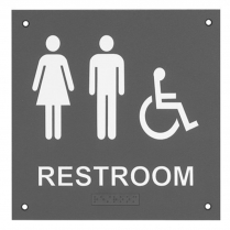 Rockwood BF689 Dual Restroom Sign