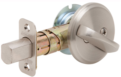 Schlage B580F-626 Door Bolt, Inside Turn Only, Grade 2