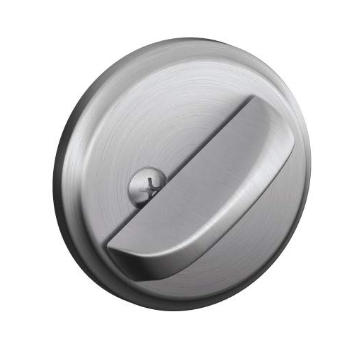 Schlage B80N-626 Deadbolt, Thumbturn Only, Satin Chrome