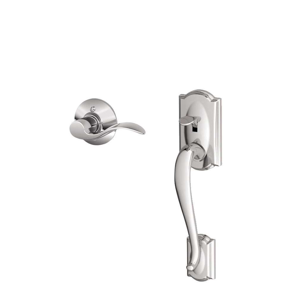 Schlage FE365V CAM 716ACC Camelot Electronic Handleset – Aged Bronze With Accent Lever – Keypad Deadbolt