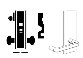 Schlage L9070L-03N-626 Classroom Mortise Lock