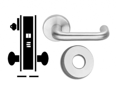 Schlage L9080L-03A-625 Storeroom Mortise Lock