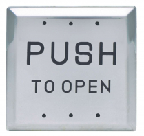 SDC 4-1-2" Square Push Plate Switch