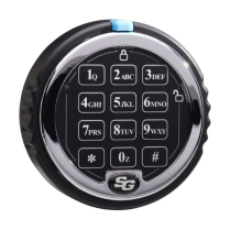 S&G 2006108 Titan Elec Safe Lock Pivt Dual Delay Keypad Chrm