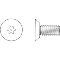 Sentry Security UCFHMS 8-32 x 1/4" Stainless Torx (100/pk)