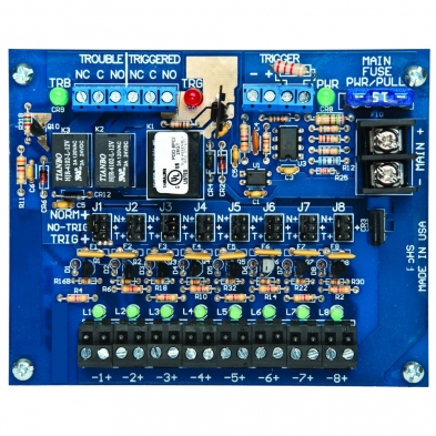 Securitron PDB-8C1R Power Distribution Board, 8 PTC Outputs