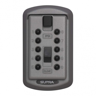 Supra 1170 Keysafe Slimline 2-Key, Pushbutton, Titanium