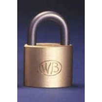 Wilson Bohannan 513 GP11223 KA 1-1/2 Brass Padlock Stl 7/8