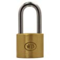 Wilson Bohannan 543 GP11263 KA 1-1/2 Brass Padlock Stl 1-1/2