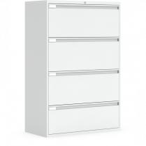 Global&reg; Fileworks&reg; 9300 Plus 4-Drawer Lateral File Cabinet Designer White