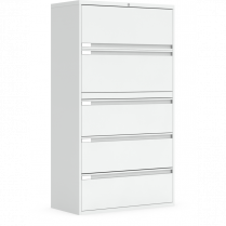Global&reg; Fileworks&reg; 9300 Plus 5-Drawer Lateral File Cabinet Designer White