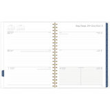 Mead&reg; Scroll Weekly/Monthly Planner 11"x9" Bilingual Black/White