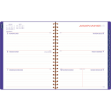 Mead&reg; Colour Pop! Weekly/Monthly Planner 11"x9" Bilingual Purple