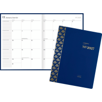 Cambridge&reg; Workstyle&reg; Classic Monthly Planner 11" x 8-1/2" Navy Blue