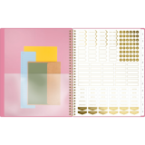 Cambridge&reg; WorkStyle&trade; Balance Weekly/Monthly Planner 11"x9" Bilingual Cosmetic Pink