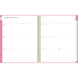 Cambridge&reg; WorkStyle&trade; Balance Weekly/Monthly Planner 11"x9" Bilingual Cosmetic Pink
